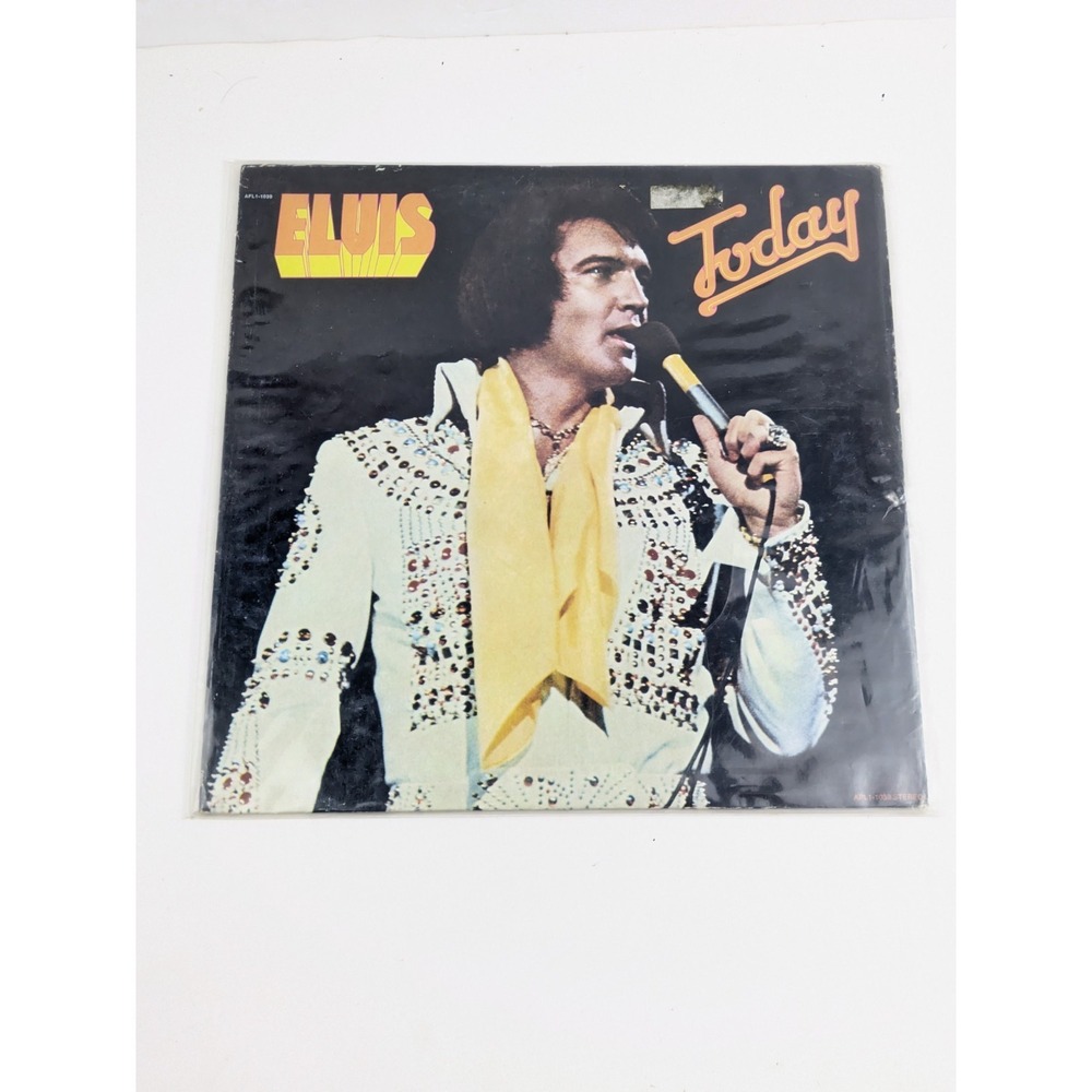 Elvis‎ Presley TODAY Vinyl Record  APL1-1039 (USA 1975 RARE ORANGE LABEL) VG+